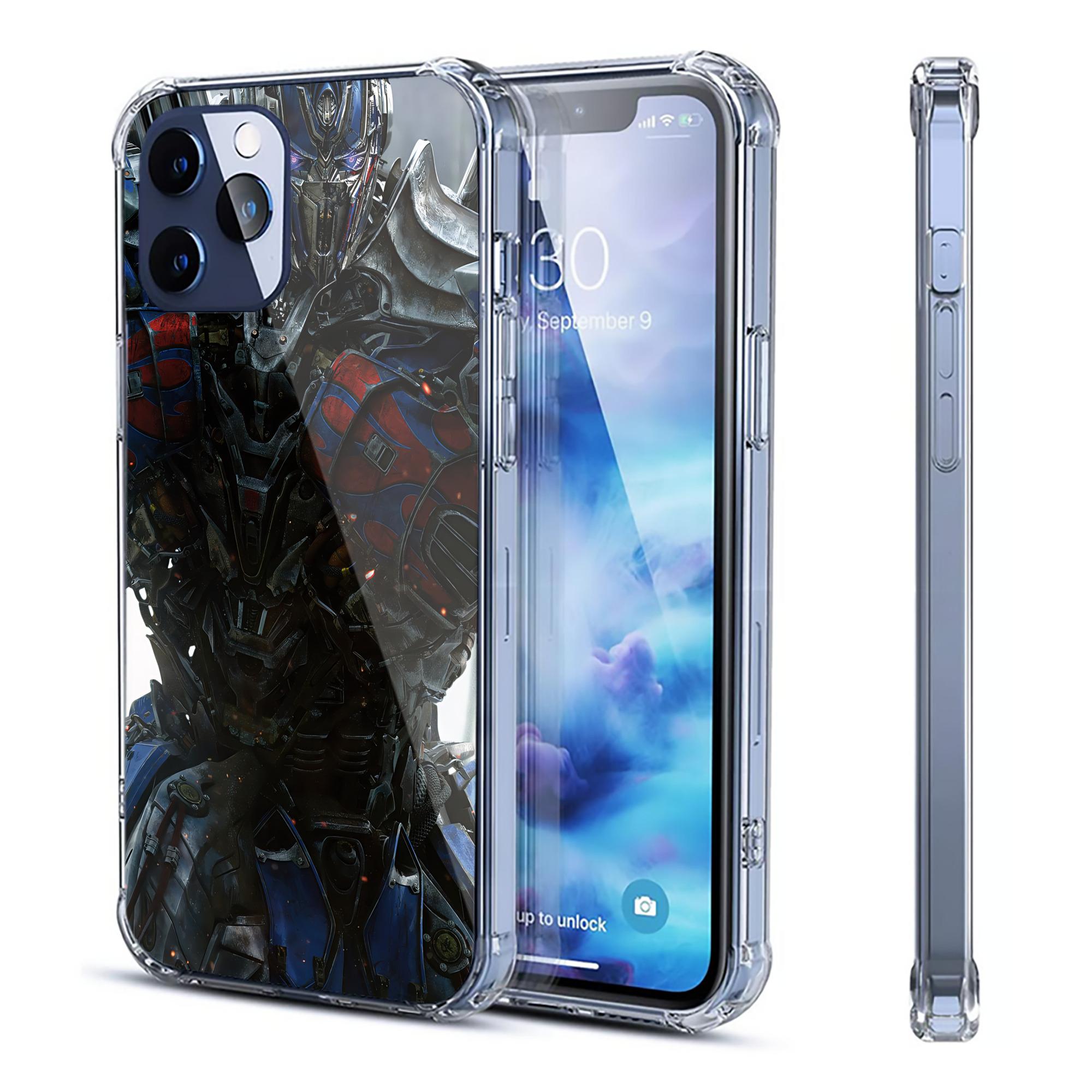 （画像用） Transformers トランスフォーマー 【iPhone 12シリーズ対応】透明スマホケース（クリアソフトケース）